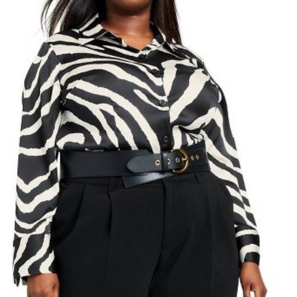 Sergio Hudson x Target Zebra Print Shirt - Size XL - Designer Collab!